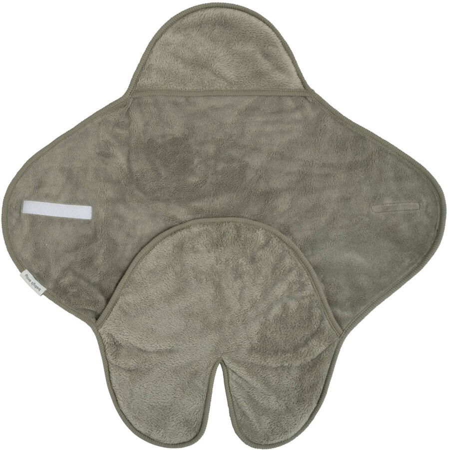 Baby's Only wikkeldeken met voetjes Cozy autostoel 0+ 5-puntsgordel urban green Groen