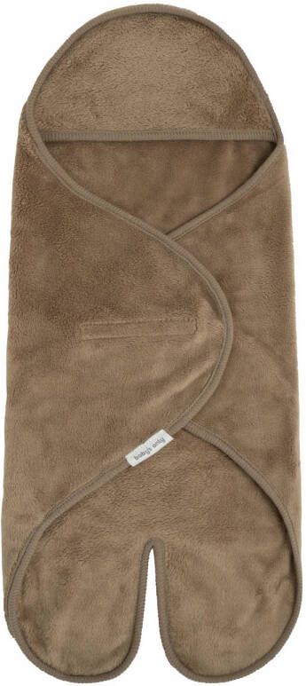 Baby's Only wikkeldeken met voetjes Cozy autostoel 0+ 5-puntsgordel clay Bruin