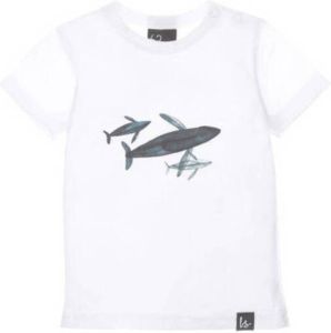 Babystyling baby T-shirt met dierenprint wit