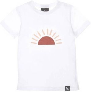 Babystyling baby T-shirt met printopdruk wit