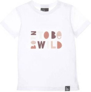 Babystyling baby T-shirt met tekst wit