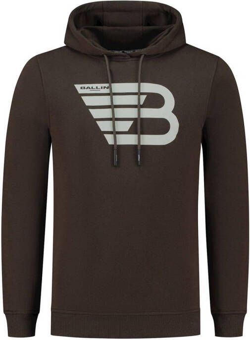 Ballin hoodie van biologisch katoen brown