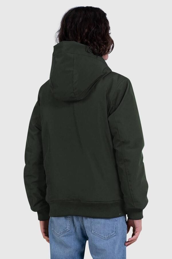 Ballin gewatteerde winterjas met print legergroen Jongens Polyester Capuchon - Foto 2