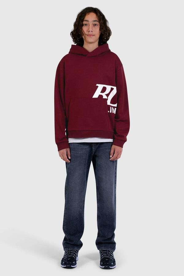 Ballin hoodie met print donkerrood Sweater Jongens Katoen Capuchon Printopdruk - Foto 2
