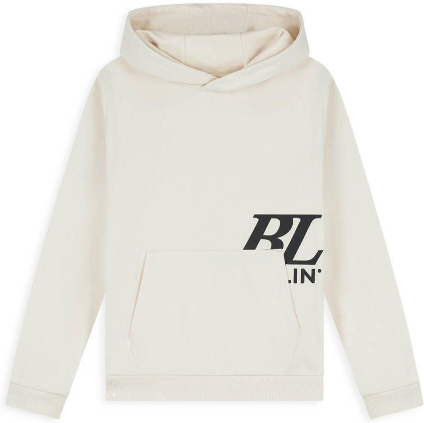 Ballin hoodie met print ecru