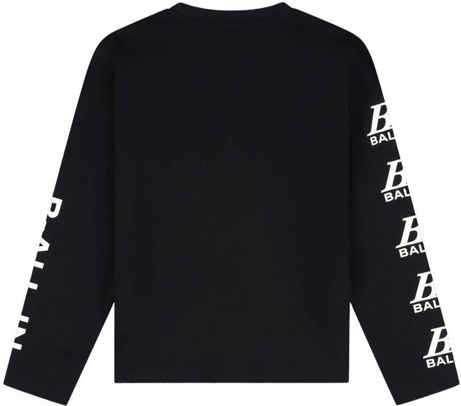 Ballin longsleeve met print en tekst zwart Jongens Katoen Ronde hals - Foto 2