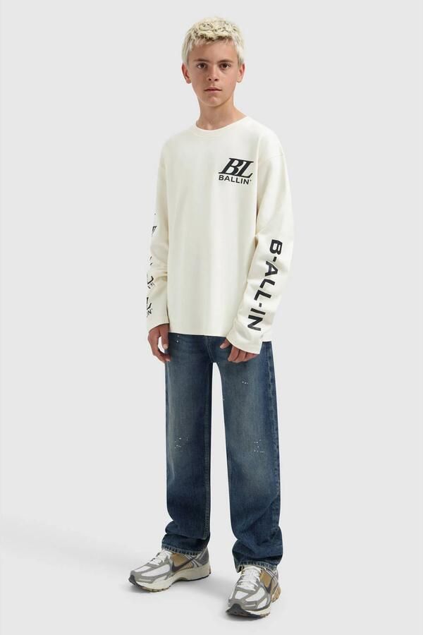 Ballin longsleeve met print ecru - Foto 2