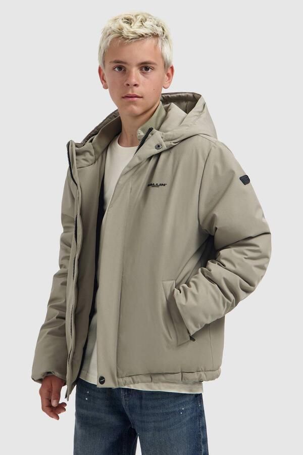 Ballin winterjas zand Beige Jongens Polyester Capuchon Effen