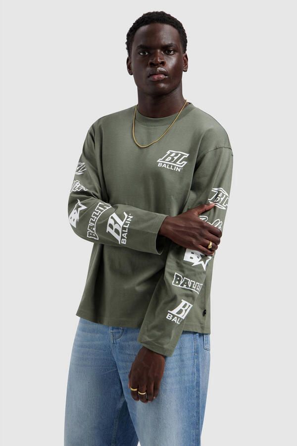 Ballin longsleeve donkergroen