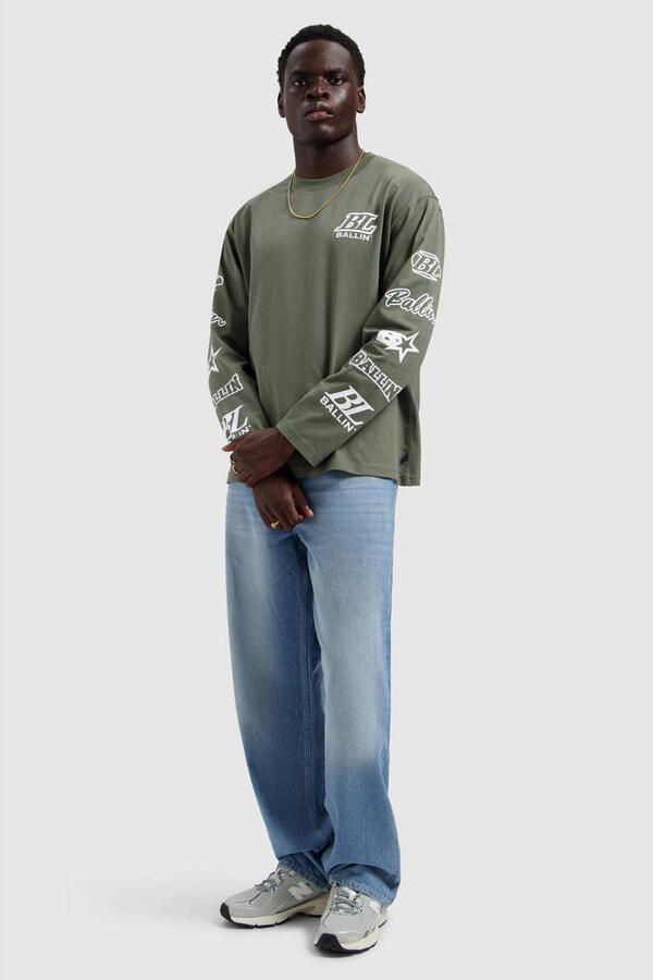Ballin longsleeve donkergroen - Foto 3