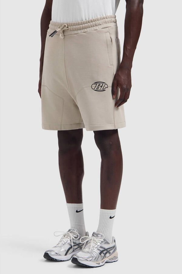 Ballin loose fit sweatshort taupe