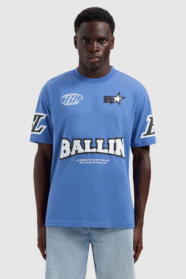 Ballin oversized T-shirt blauw