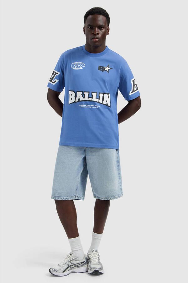 Ballin oversized T-shirt blauw - Foto 3