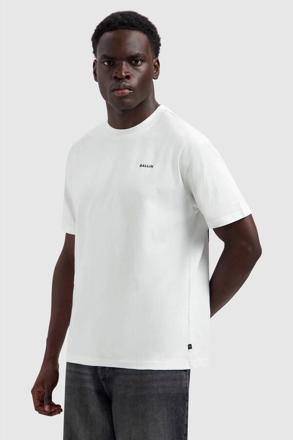 Ballin oversized T-shirt met backprint ecru