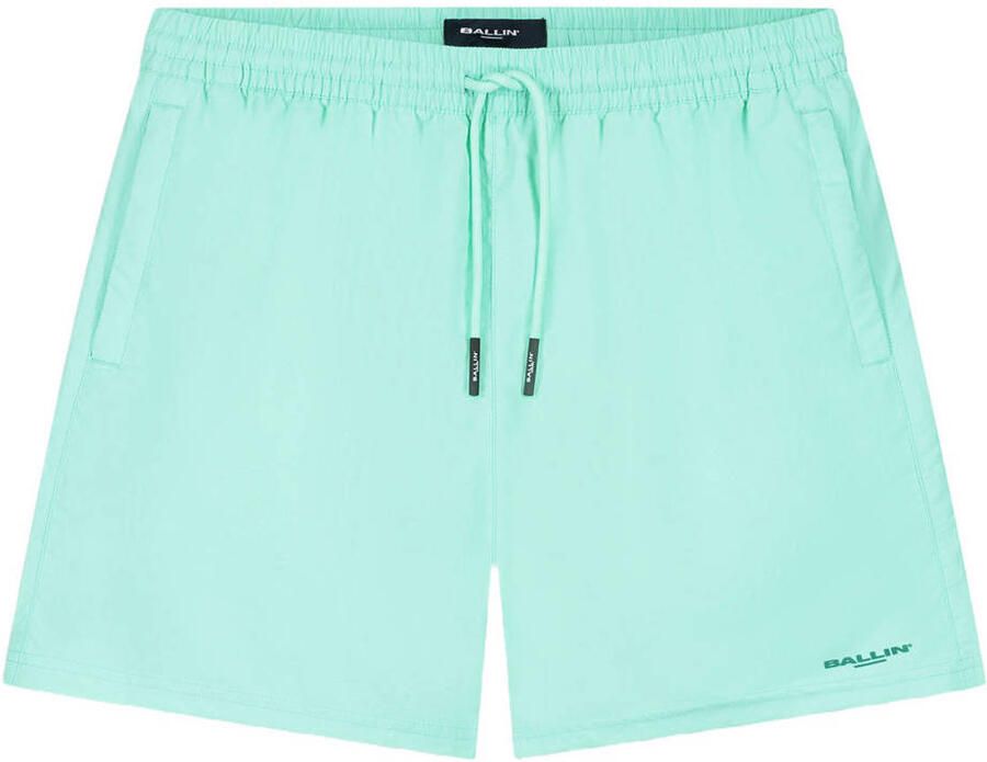 Ballin polyester zwemshort met logo mintgroen