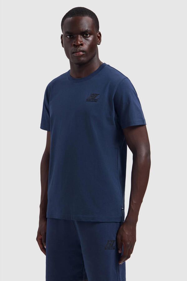 Ballin regular fit T-shirt met logo donkerblauw