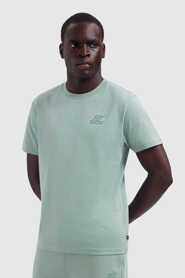 Ballin regular fit T-shirt met logo groen