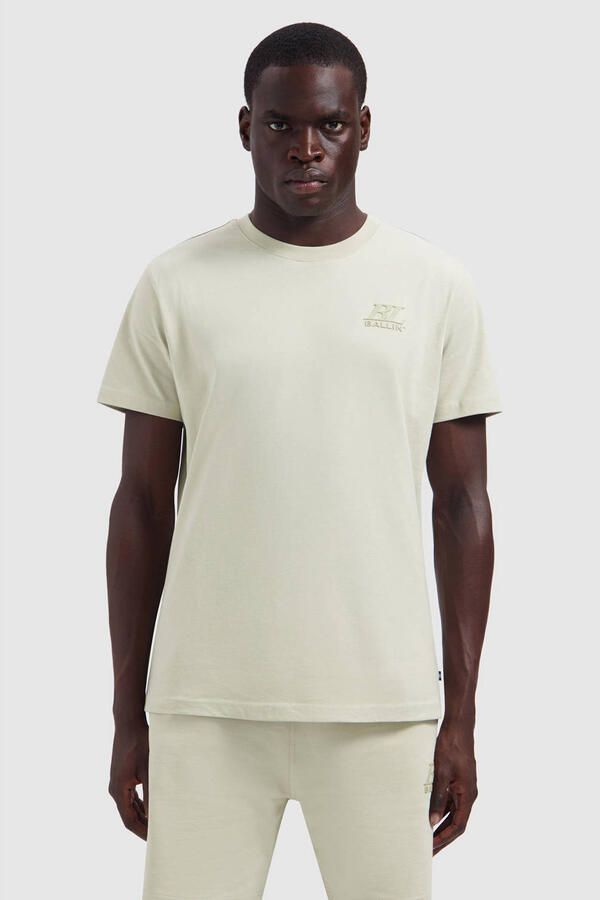 Ballin regular fit T-shirt met logo zand