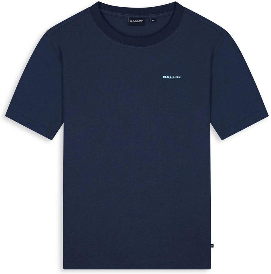 Ballin regular T-shirt donkerblauw - Foto 2