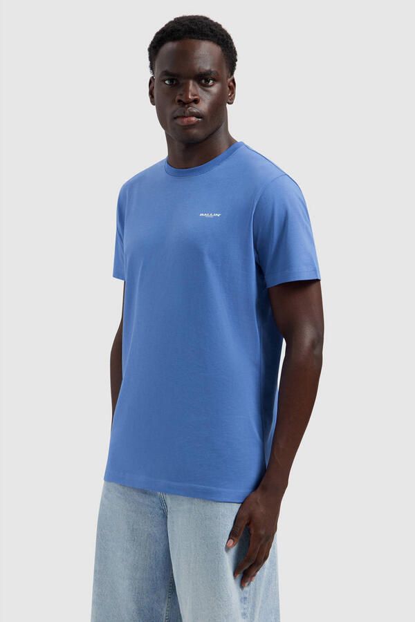 Ballin regular T-shirt met backprint blauw