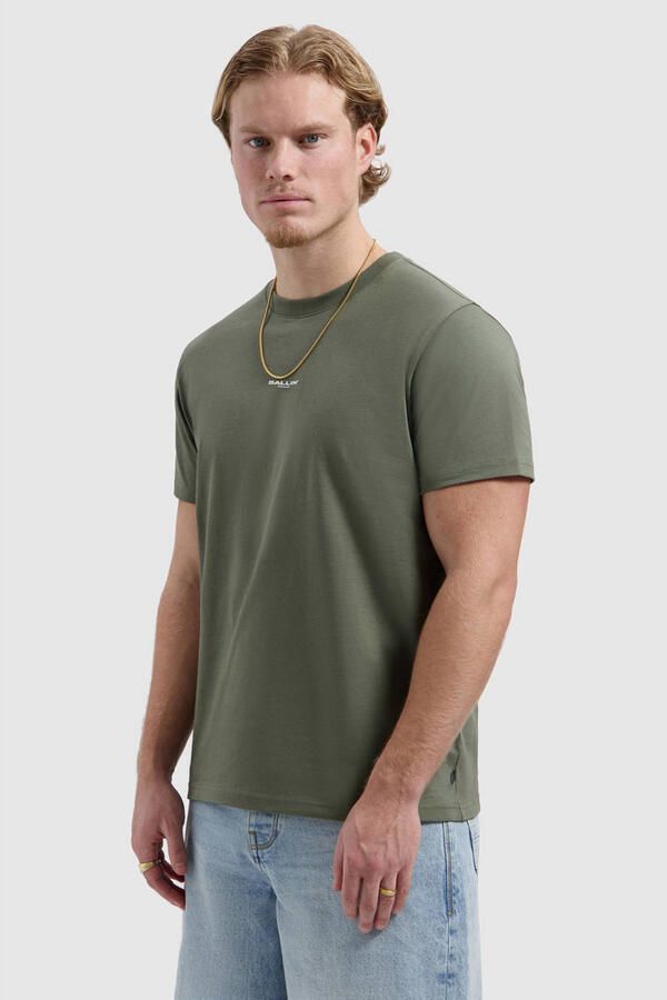 Ballin regular T-shirt met backprint donkergroen