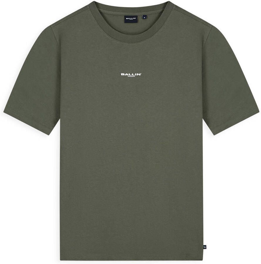 Ballin regular T-shirt met backprint donkergroen - Foto 2