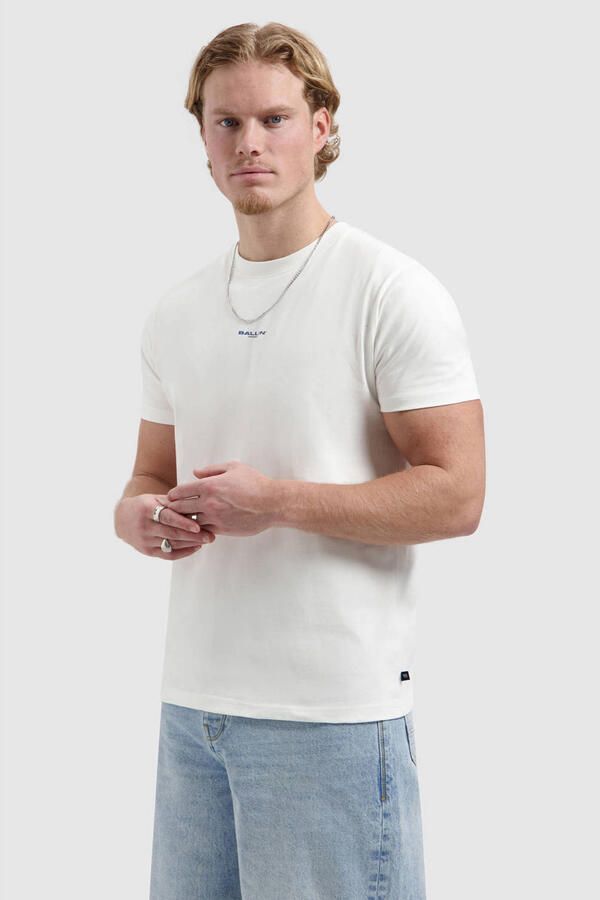Ballin regular T-shirt met backprint wit
