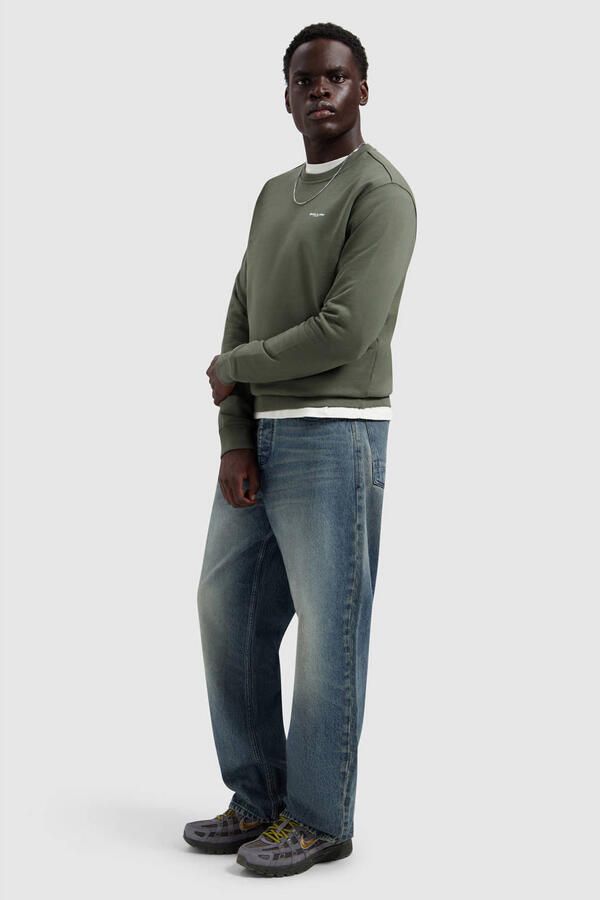 Ballin sweater met backprint groen - Foto 3