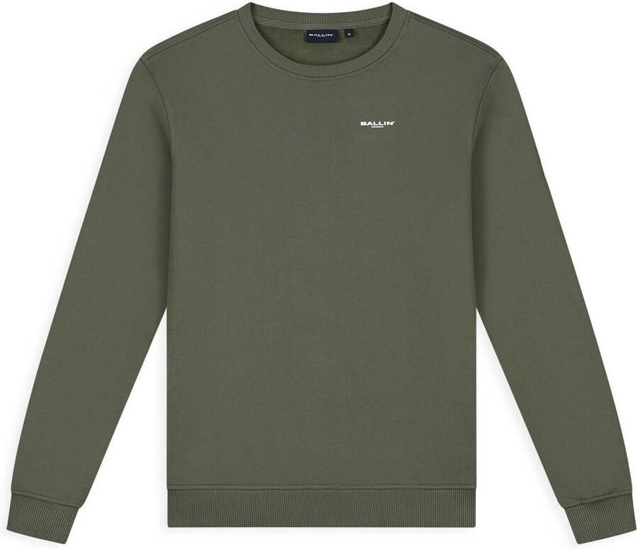 Ballin sweater met backprint groen - Foto 2