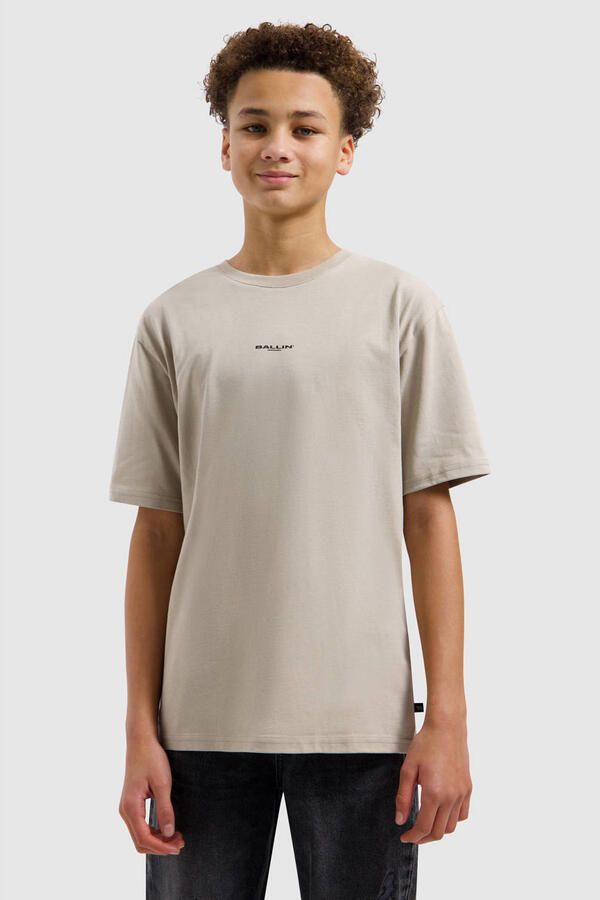 Ballin T-shirt met backprint beige