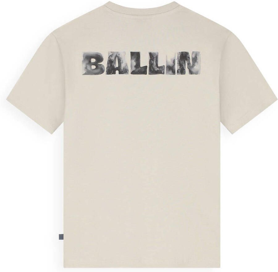 Ballin T-shirt met backprint beige - Foto 2