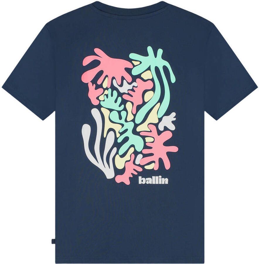 Ballin T-shirt met backprint donkerblauw - Foto 2