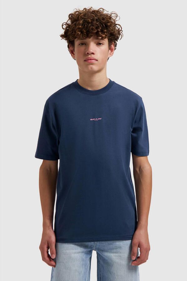 Ballin T-shirt met backprint donkerblauw