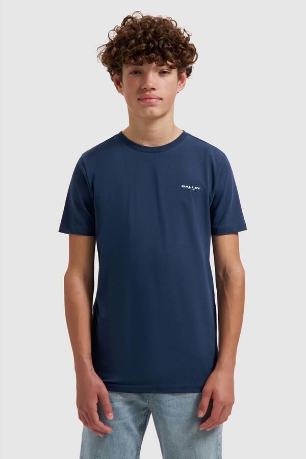 Ballin T-shirt met backprint donkerblauw