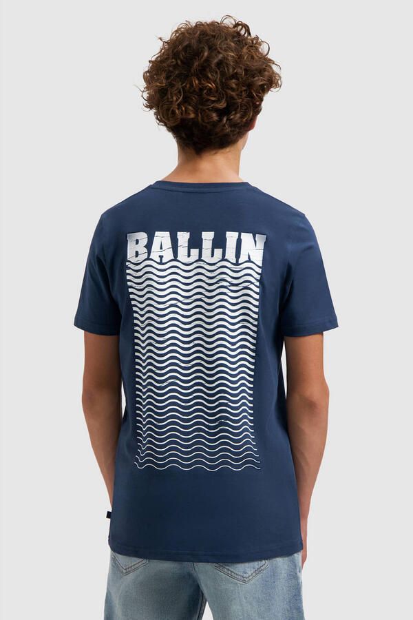 Ballin T-shirt met backprint donkerblauw - Foto 2