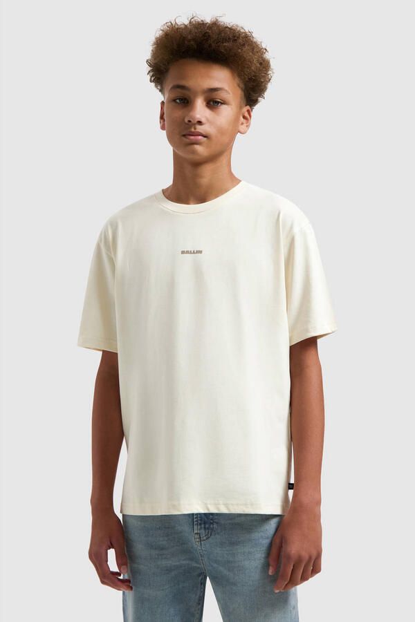 Ballin T-shirt met backprint ecru