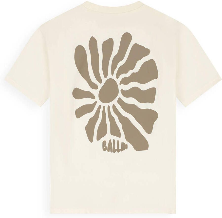 Ballin T-shirt met backprint ecru - Foto 2