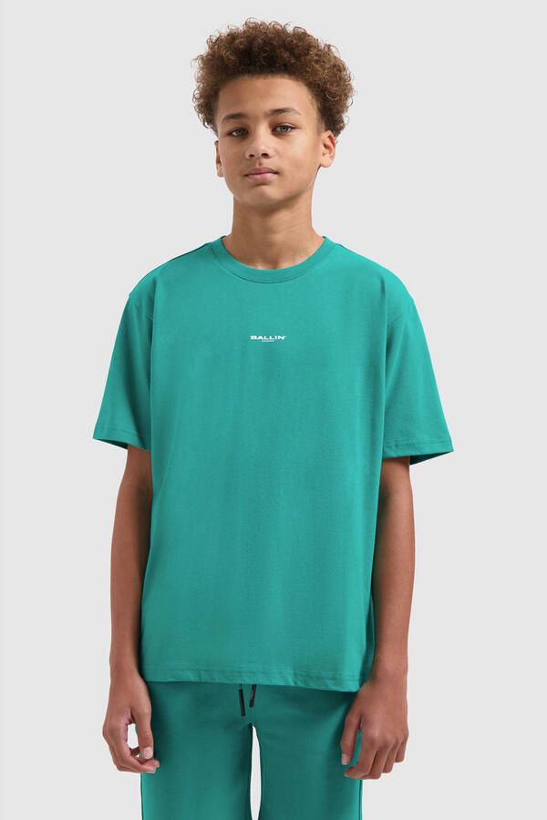 Ballin T-shirt met backprint groen