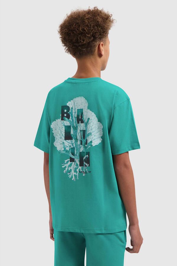 Ballin T-shirt met backprint groen - Foto 2