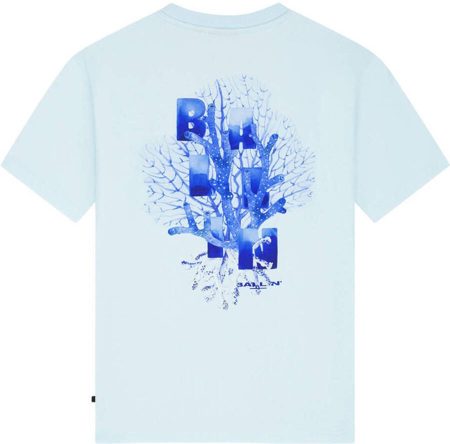 Ballin T-shirt met backprint lichtblauw - Foto 2
