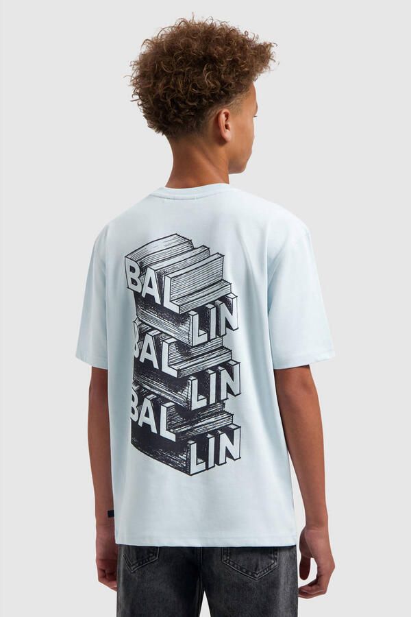 Ballin T-shirt met backprint lichtblauw - Foto 2
