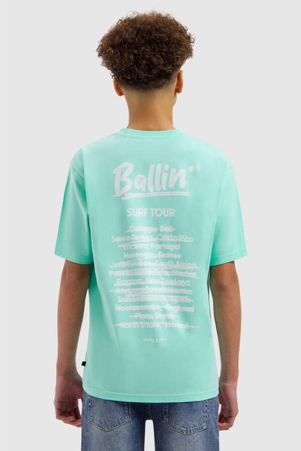 Ballin T-shirt met backprint mintgroen - Foto 2