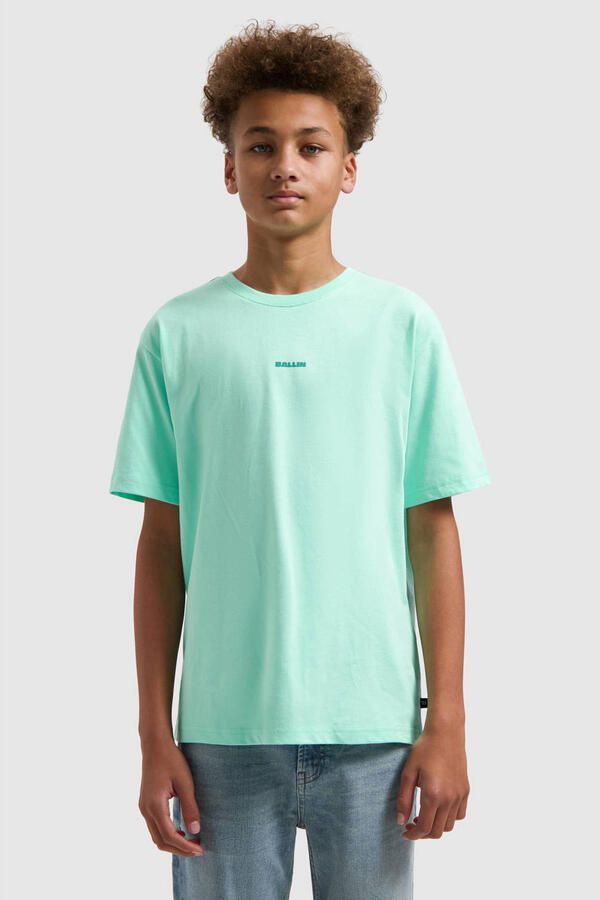 Ballin T-shirt met backprint mintgroen