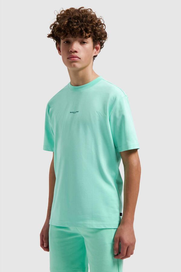 Ballin T-shirt met backprint mintgroen
