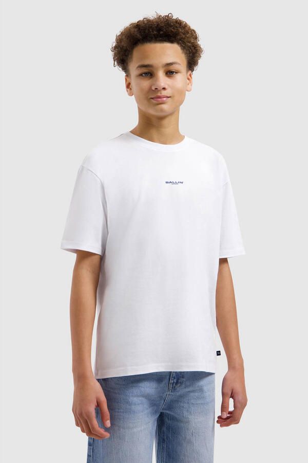Ballin T-shirt met backprint wit