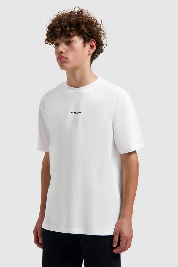 Ballin T-shirt met backprint wit