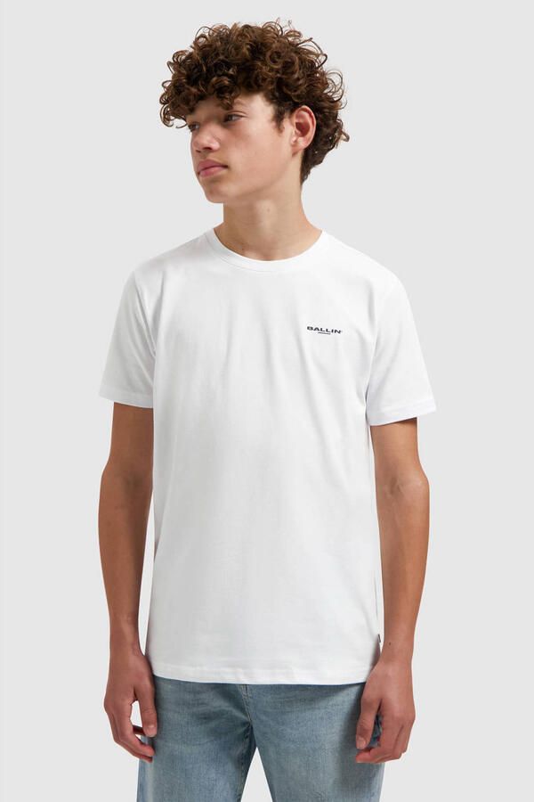 Ballin T-shirt met backprint wit