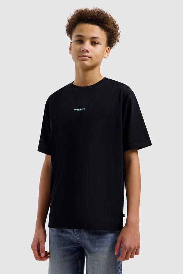 Ballin T-shirt met backprint zwart