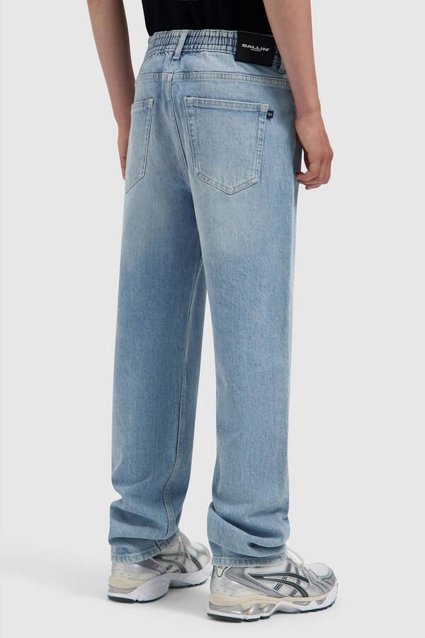 Ballin The Luke loose fit jeans met slijtage lichtblauw - Foto 2