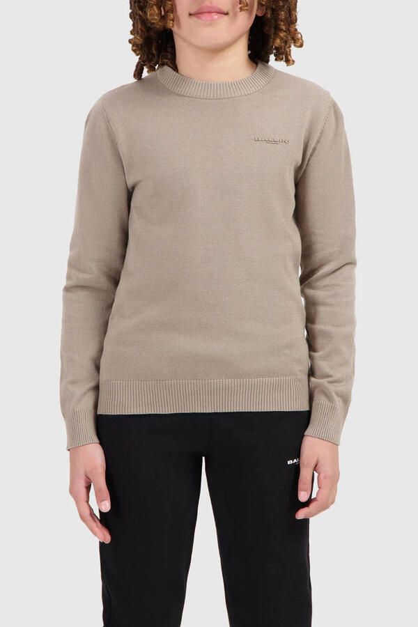 Ballin trui beige fijn gebreid